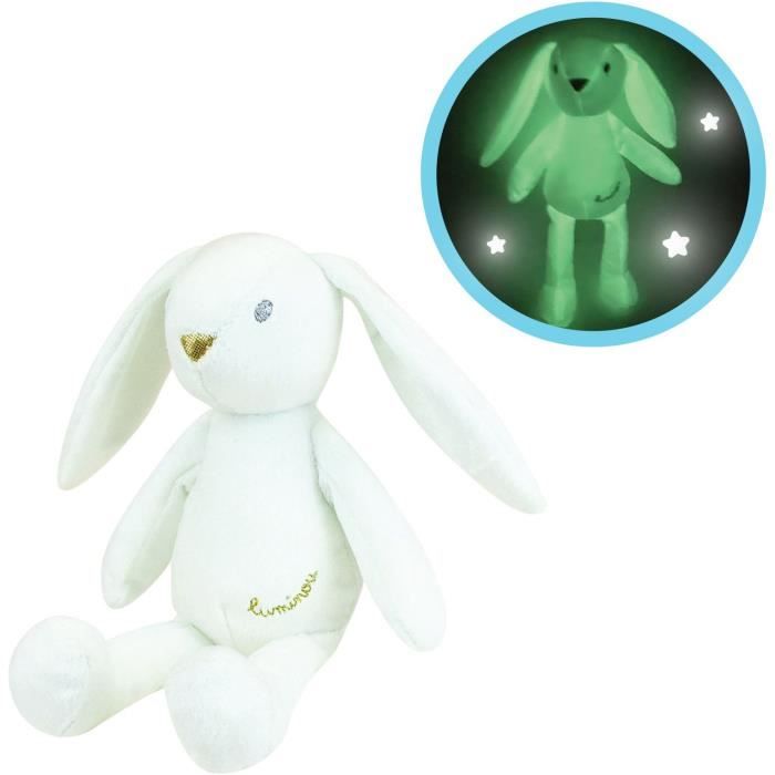 T'choupi Peluche luminou Phosphorescente pyjama bleu 25 cm