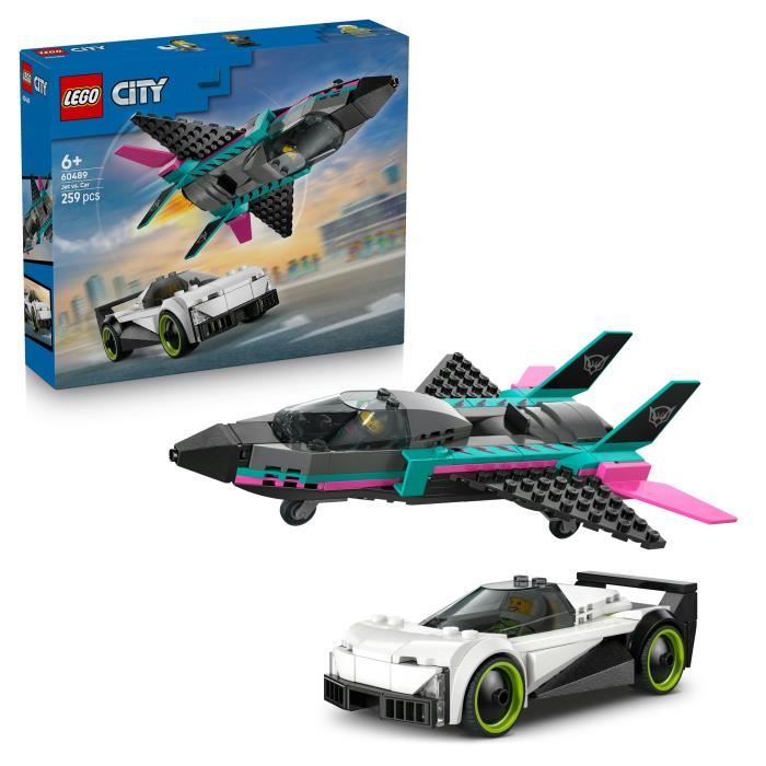 LEGO City Le Jet contre la Voiture 60489 - vue 8