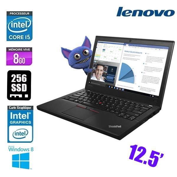 LENOVO THINKPAD X260 6300U 2.4GHZ CORE I5 8GO 256 SSD - Lenovo