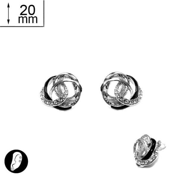 2 paires de boucles pour oreilles non percées, métal argenté 2 paires de boucles pour oreilles non percées, métal argenté