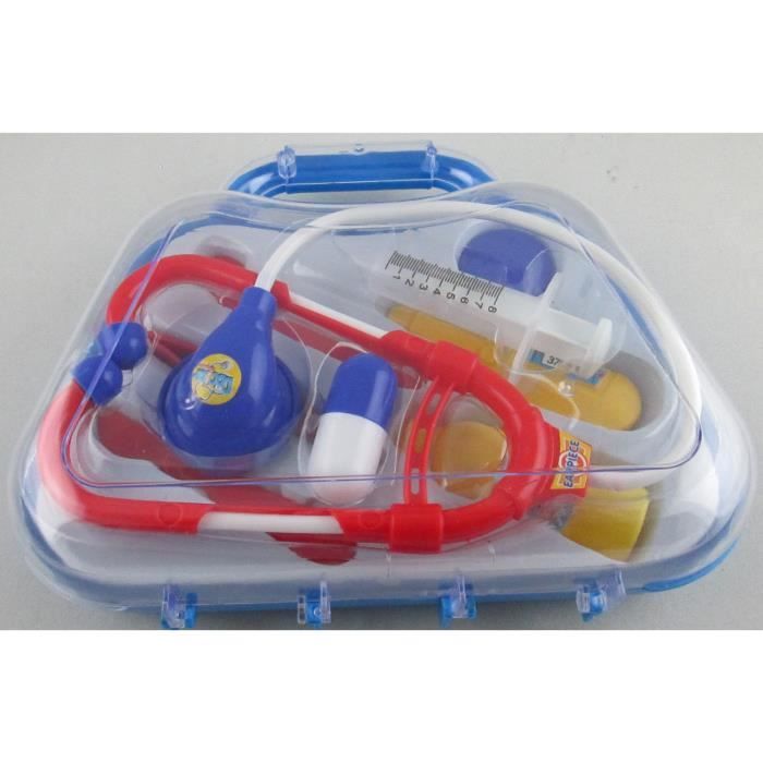 Malette De Docteur Enfant – 2-5 Ans – Stéthoscope, Thermomètre, Otoscope Lumineux – Jeu De Rôle éducatif – Cadeau Garçon Fille