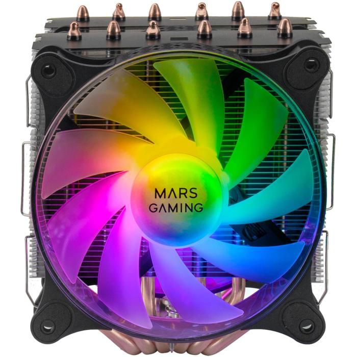 Ventirad processeur – Mars Gaming – MCPU-XT RGB – Noir – 12 cm – Double tour ARGB silencieux