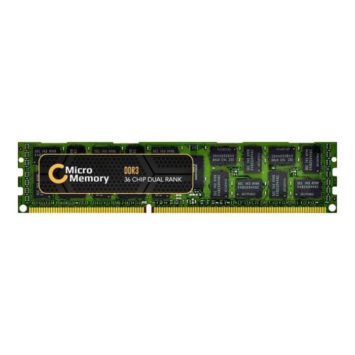 CoreParts MICROMEMORY DDR3 16 Go DIMM 240 broches 1600 MHz - PC3-12800 mémoire enregistré ECC pour Lenovo Flex System x240 Compute - vue 2