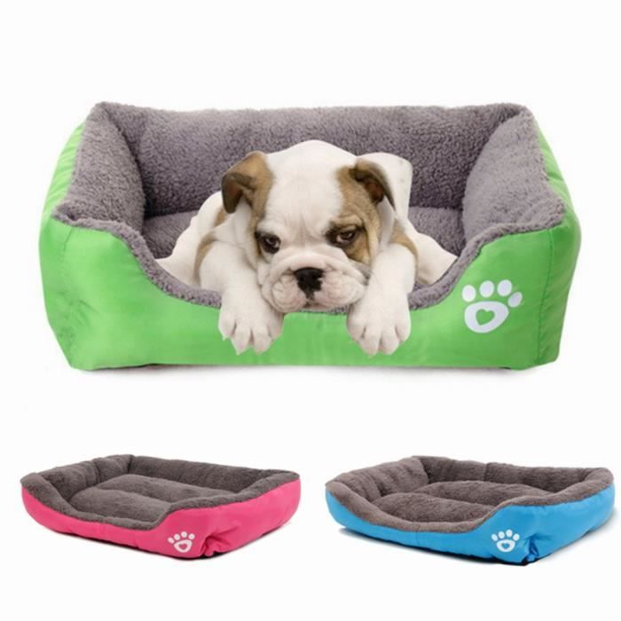 Nid Douillet Pour Chat Et Petit Chien HEMOTON - Tapis De Couchage Chaud Et Portable, Facile à Laver - Bleu