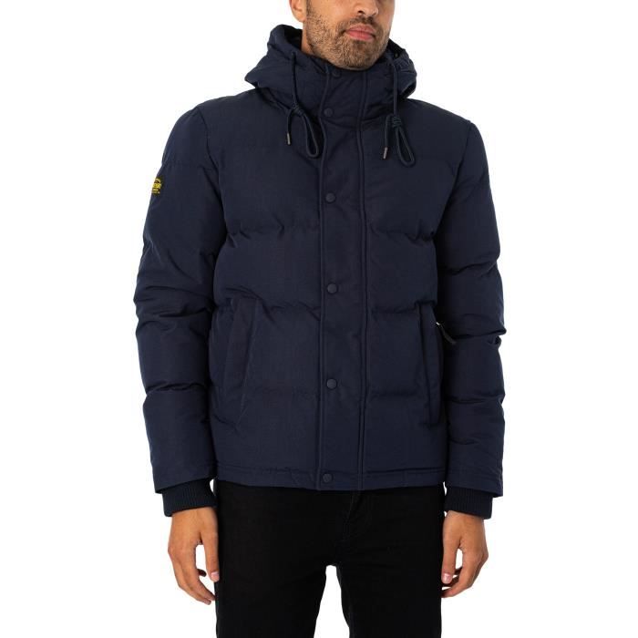 Doudoune Courte A Capuche Everest Superdry Homme Bleu Bleu Cdiscount Pret a Porter