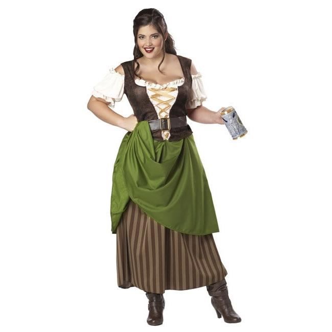 Déguisement tavernière médiévale à corsage femme