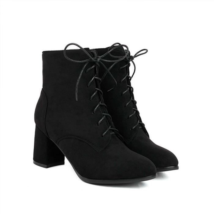 Bottines Femmes Hauts Talons Chic Hiver