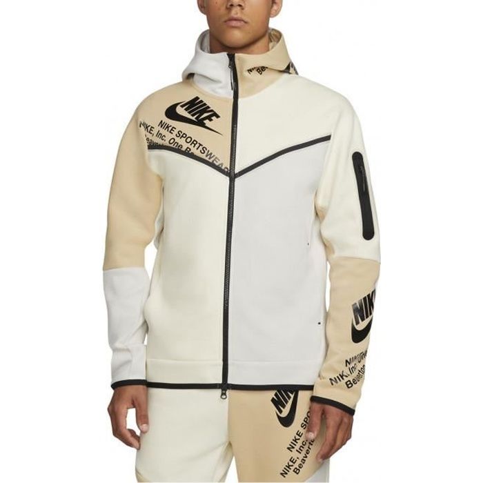 Sweat à capuche Nike NSW TECH FLEECE Beige Cdiscount PrêtàPorter
