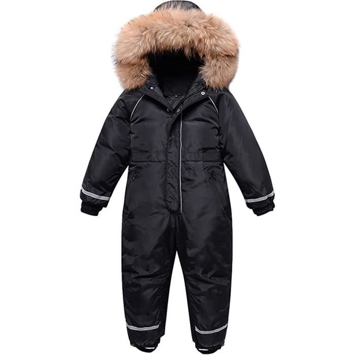 Combinaison de neige à capuche pour bébé fille, pantalon de ski,  barboteuse, veste, manteau, chaud, imbibé