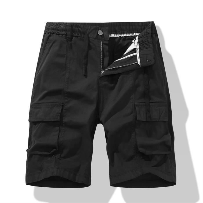 Short Cargo Homme élastique – Avec Poches Multiples, Confortable Pour Le Travail Ou Le Loisir (tailles S-4XL)