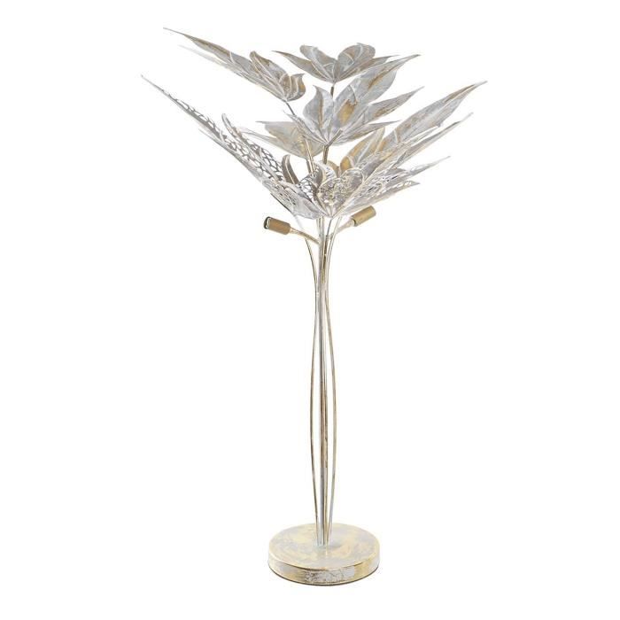Lampadaire en métal coloris gris - diamètre 51 x hauteur 87 cm
