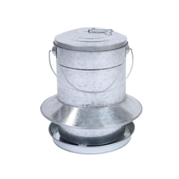 Meilleurs prix pour Mangeoire - POULAILLER DIRECT - Gaun - Métal Galvanisé - 9kg - Protection Anti-pluie