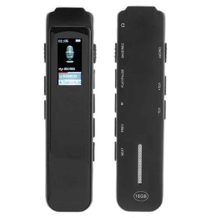Mini Enregistreur Vocal Numérique USB - Activation Par La Voix, 28h Autonomie, 8Go | Pour Interviews, Notes, Cours | Format MP3/WAV