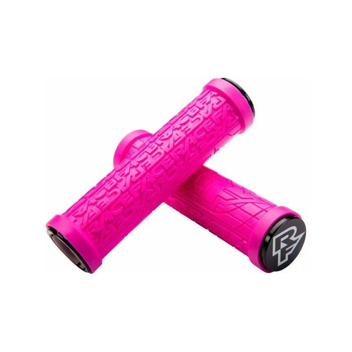 Poignées de Guidon VTT Race Face Lock-On Grippler - 30mm Magenta - Mixte