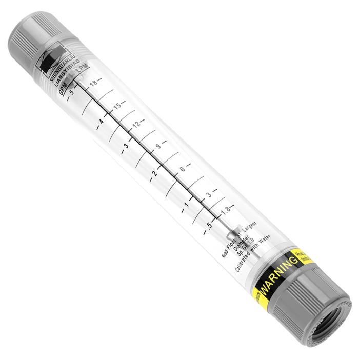 Flussimetro A Tubo Per Liquidi - Range 0.5-5 GPM/1.8-18 LPM, G1/2", Per Acqua, Installazione Verticale - Foto 7