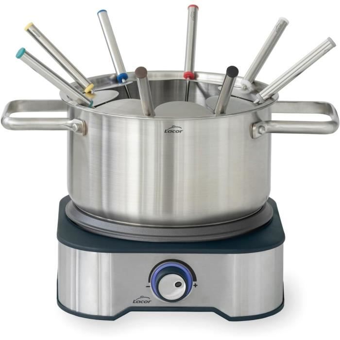 Machine à Fondue Électrique CUSIMAX - 2L, 1300W, 8 Fourchettes Incluses