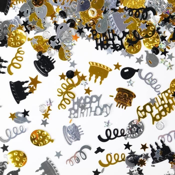 Lot Revendeur 26 Blisters Confettis De Table Noël Noir PVC - 6 Motifs, >8000 Pièces