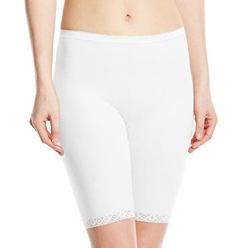 Sloggi - Basic Long - Short - Uni - Femme - Blanc - FR : 56 (Taille Fabricant : 26) - 10007643-0003