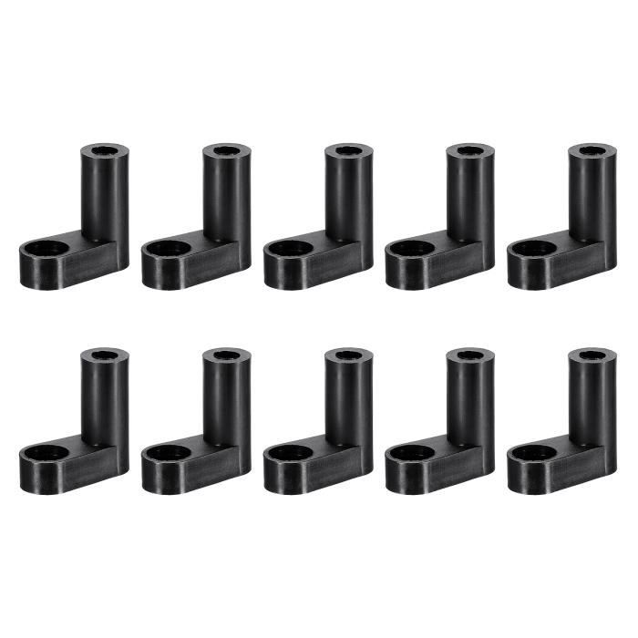 Embouts Fontaines Jardin Sourcing Map - Set De 4, Noir, Plastique