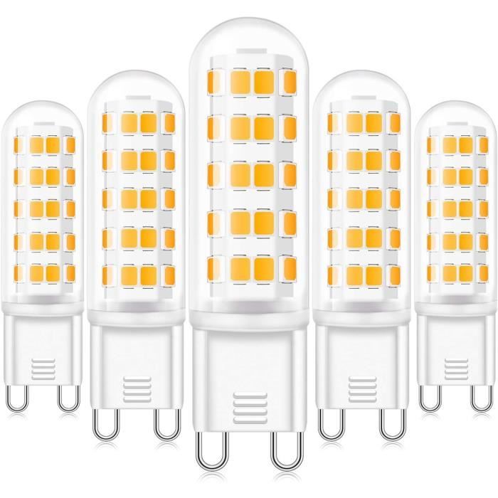 6W G9 LED Ampoule Dimmable équivalent 60W Halogène, Blanc Chaud 3000K Pas  de Scintillement G9 Ampoule LED Lampe,[S242] - Cdiscount Maison