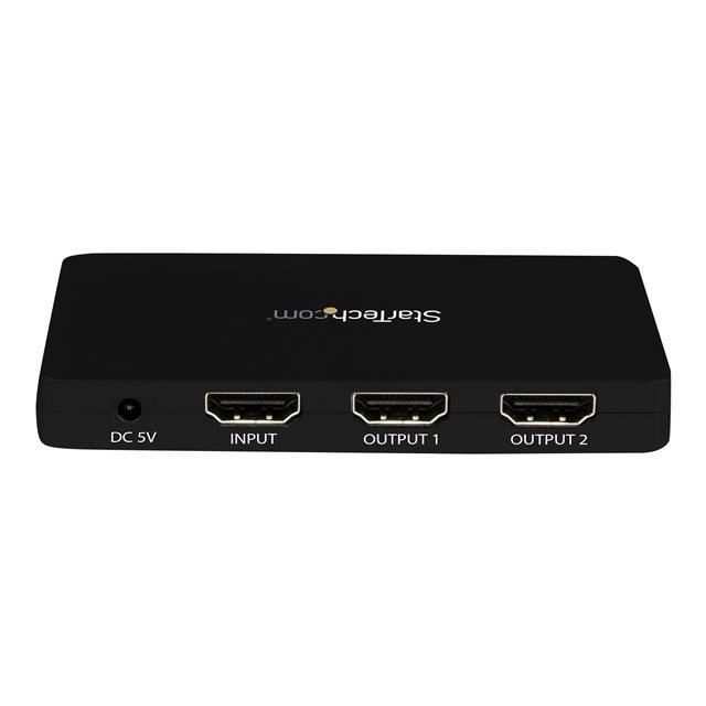 STARTECH Répartiteur vidéo HDMI 4K à 2 ports - Splitter HDMI 1x2 avec boîtier en aluminium - 4K 30Hz