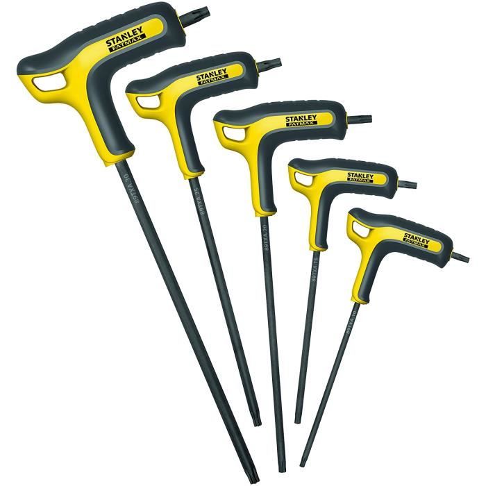 Jeu de 5 Clés Mâles avec Poignée Pointe TORX STANLEY FATMAX FMHT0 69048