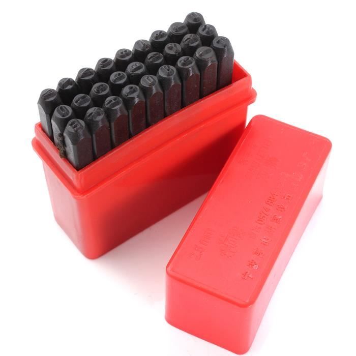 2 Poinçons à Frapper Métal Motif Cœur - Diamètres 5 Mm Et 6 Mm - Pour Estampage Cuir, Métal, Bois