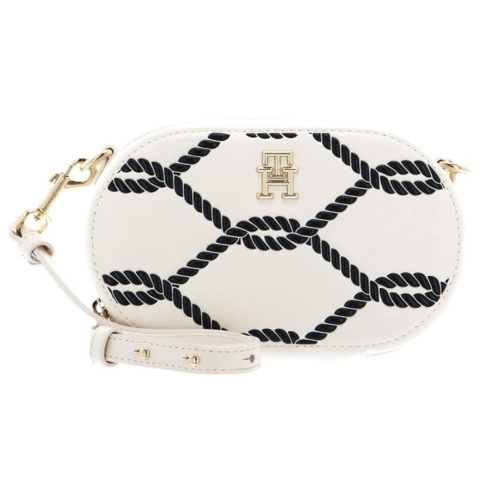 TOMMY HILFIGER TH Timeless Camera Bag Rope Weathered White [216200] - sac à épaule bandoulière sacoche