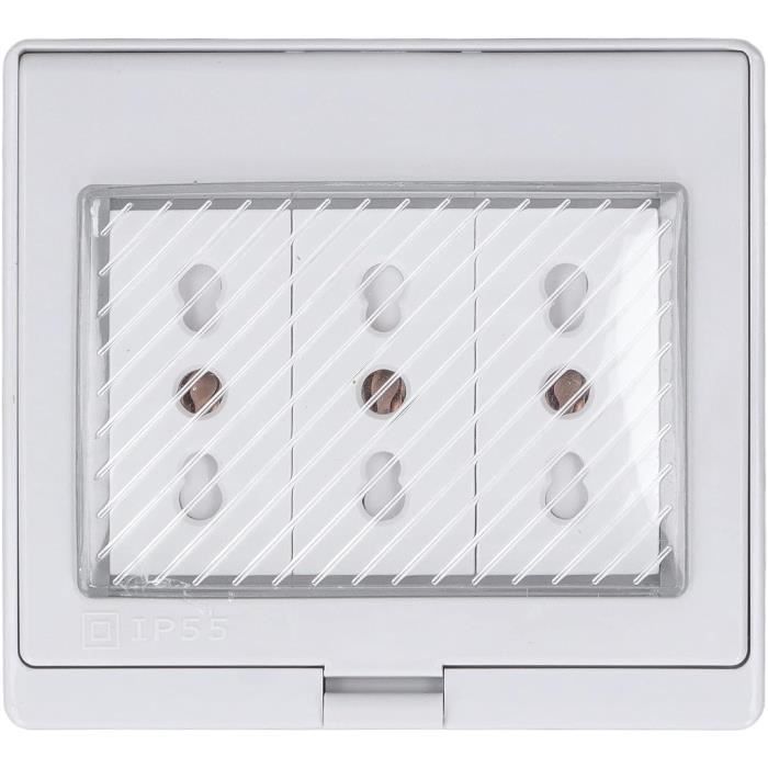 Lot 4 Cache Prise Murale Étanche Type 86 – Transparent Autocollant Bébé – Protection Salle De Bain, Cuisine, Extérieur
