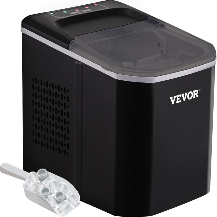 Machine à glaçons - VEVOR - 12 kg/24 h - 2,2 L - Appareil de préparation de glace
