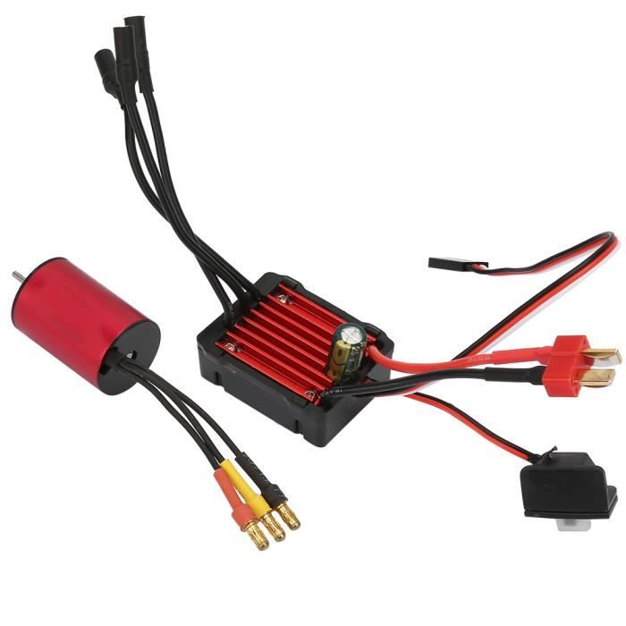 Zerone moteur sans balais Moteur RC 4 pôles 12 fentes étanche bricolage programmation ESC Stable