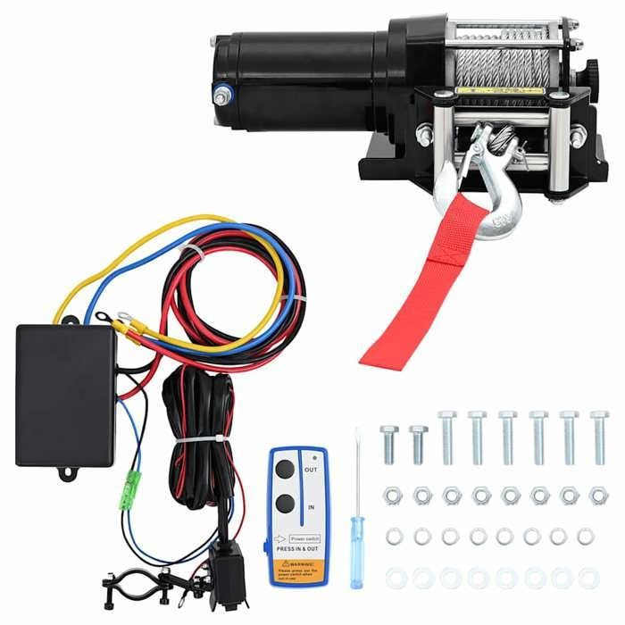 vidaXL Treuil Électrique 1360 kg Télécomande Sans fil Outil de Levage Garage 210231