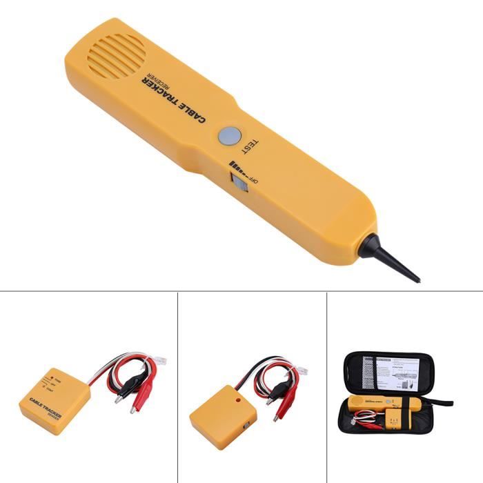 Traceur Cable Portable Détecteur Câble Électrique Testeur Réseau RJ11 RJ45 Avec Batterie