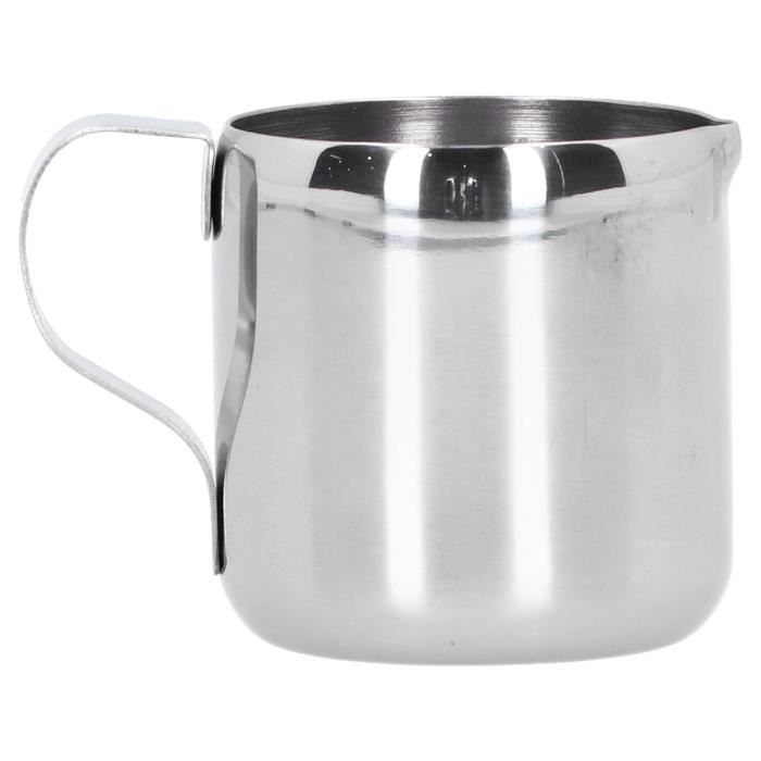 Pichet à Lait Inox 600ml Coloré - Mousseur à Lait Pour Latte Art | Sans Goutte Qualité Alimentaire