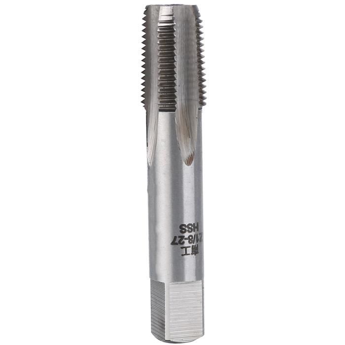 Taraud Conique Jayruit 1/8" 27 NPT HSS - Pour Filetage Tuyaux, Réparation