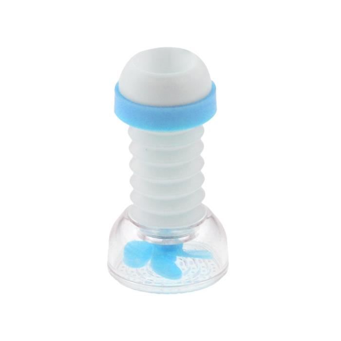 Embout Brise-jet Pour Robinet - ABS Plastique, Réglable, Court (6,5x10,5 Cm) Ou Long, Couleur Bleu