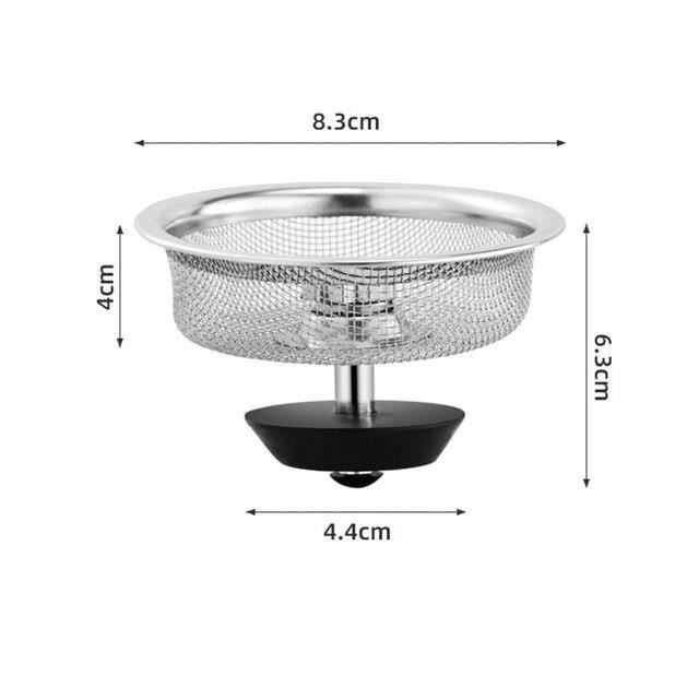 Passoire Évier Cuisine - Acier Inoxydable Doré, Ø114mm, Pour Éviers Simple Bac