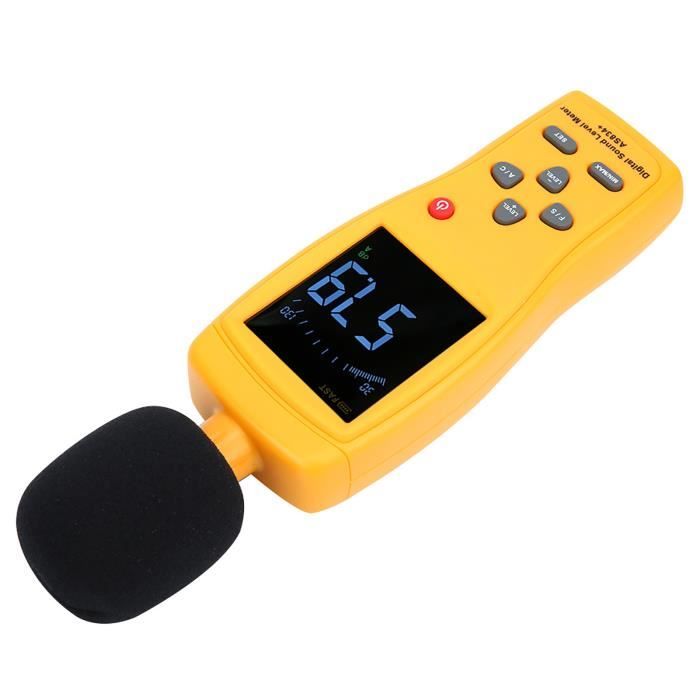 Digital Decibel Meter 3 En 1 - Détecteur Niveau Sonore Avec Température Et Humidité