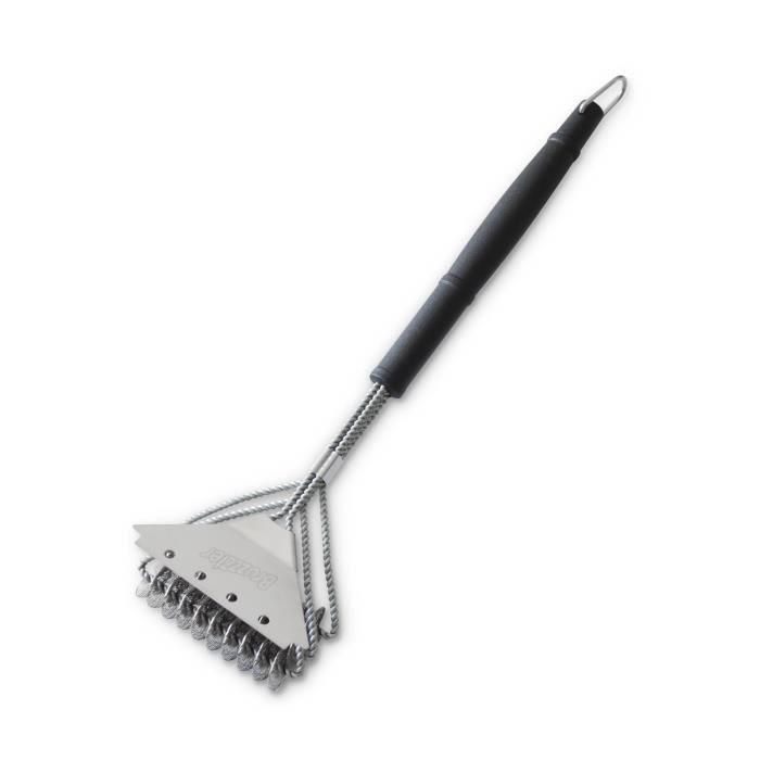 Brosse à Barbecue Sans Poils Grillaholics - Acier Inoxydable - Nettoyage Sécurisé