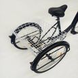 24 " Vélo avec lumière et panier Vélo De Croisière en Tricycle Vélo À Trois Roues Tricycle Adulte 6 Vitesses-1