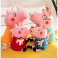 4pcs peluche peppa pig Famille Daddy Pig et Mummy Pig ,Peppa et George Jouet Cadeau pour Enfant-1
