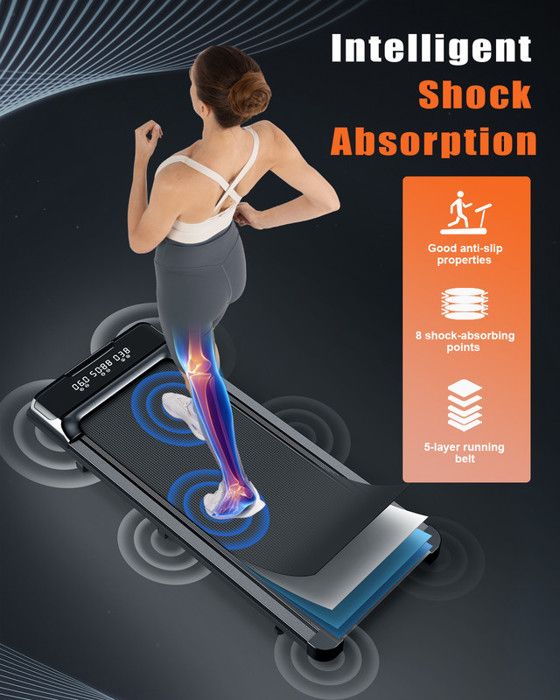 Tapis de Course Vitesse 110 km/h Avec hautparleur Bluetooth & large Écran LED Charge max