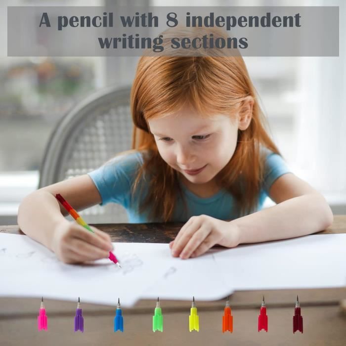 Kit de Crayon Flexible Crayons Pliable Rigolos Coloré pour Fête d'Enfants,  Cadeau pour les Anniversaire Enfants - Cdiscount Jeux - Jouets