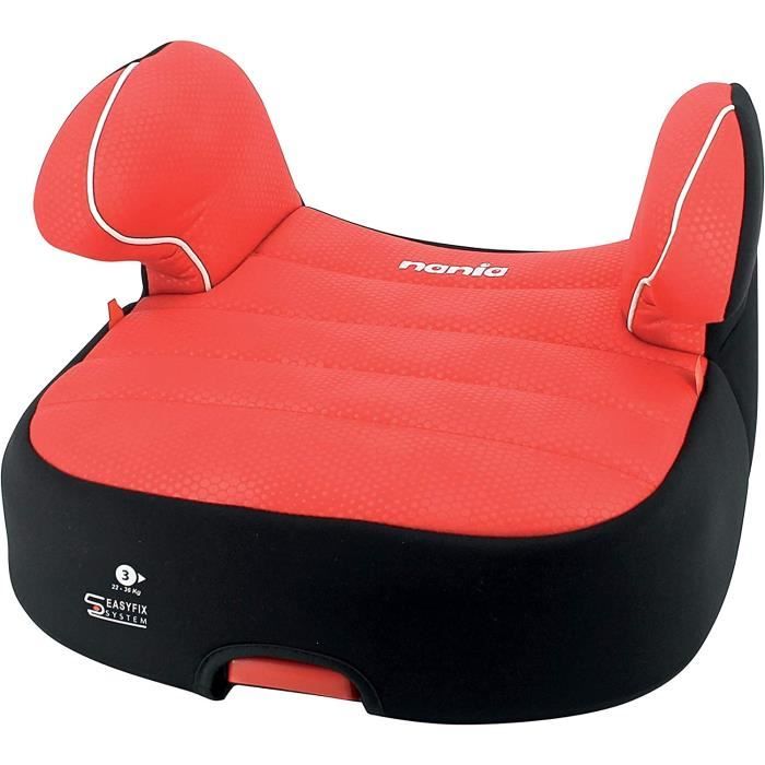 Siege rehausseur bas isofix avec dossier groupe 3 (22/36KG) noir