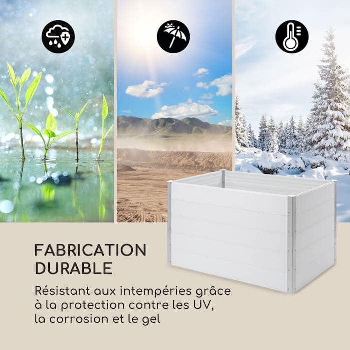 blumfeldt Jardiniere sur Pieds, Espace Potager sur Pied Jardinage Extérieur, Pot