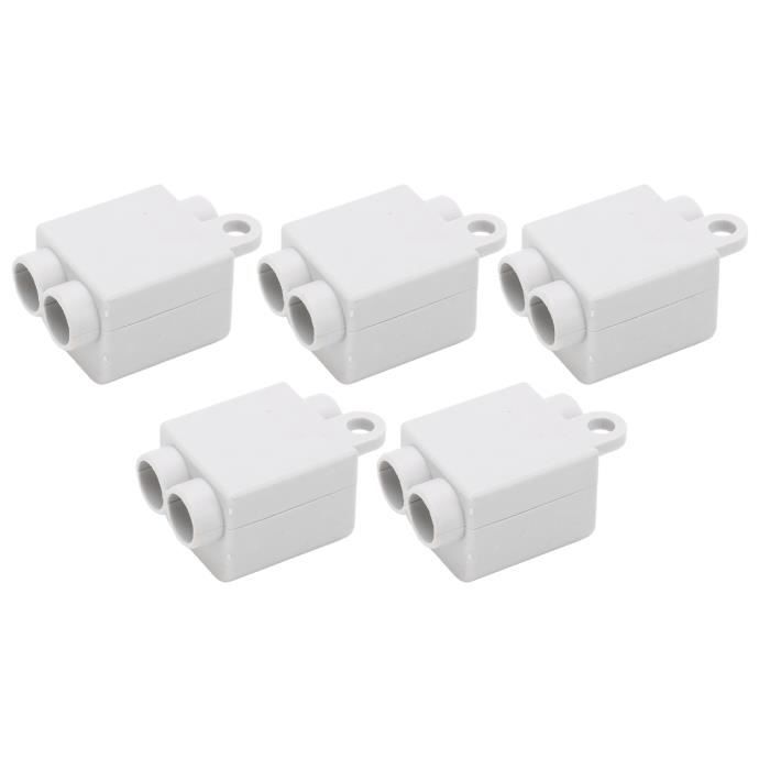 Blocs Jonction Laiton 100A 1000V - Lot 6 Pour Câbles 2.5-16mm², ABS Ignifuge, Double Vis - 6