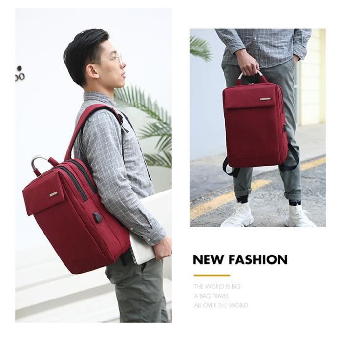 Sac à Dos Grande Capacité – Tissu Imperméable, Bandoulière Réglable, Double Fermeture – Pour Femme, Homme, Voyage Ou école