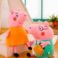 4pcs peluche peppa pig Famille Daddy Pig et Mummy Pig ,Peppa et George Jouet Cadeau pour Enfant-2