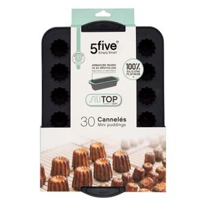 Lot De 12 Mini Moules à Tarte Ronds Cannelés 10 Cm – Fond Amovible, Anti-adhésif, Idéal Pâtisserie Et Quiches – Noir