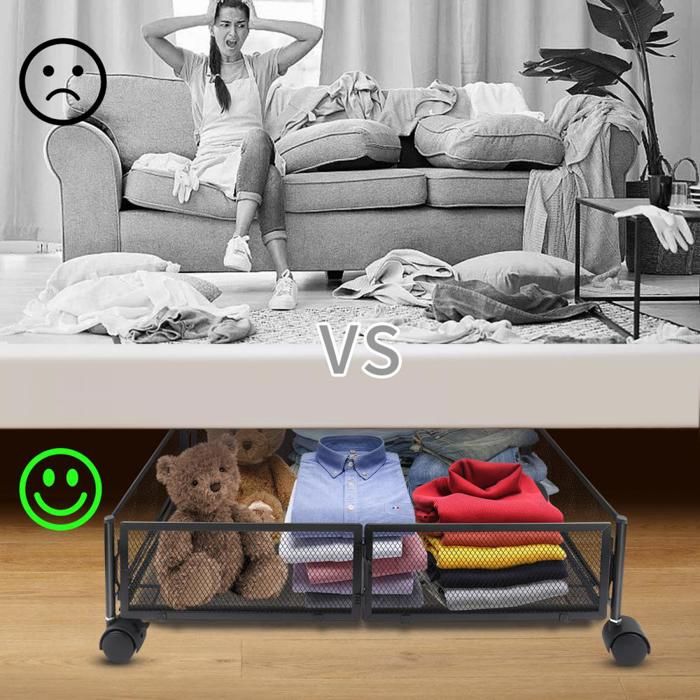 Celuicion Conteneurs Sous Le Lit - 2 Pièces Conteneurs Avec